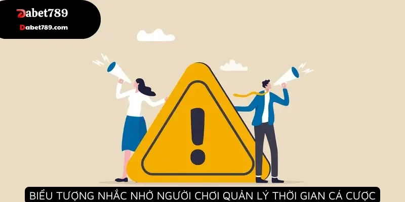 Biểu tượng nhắc nhở người chơi quản lý thời gian cá cược hiệu quả