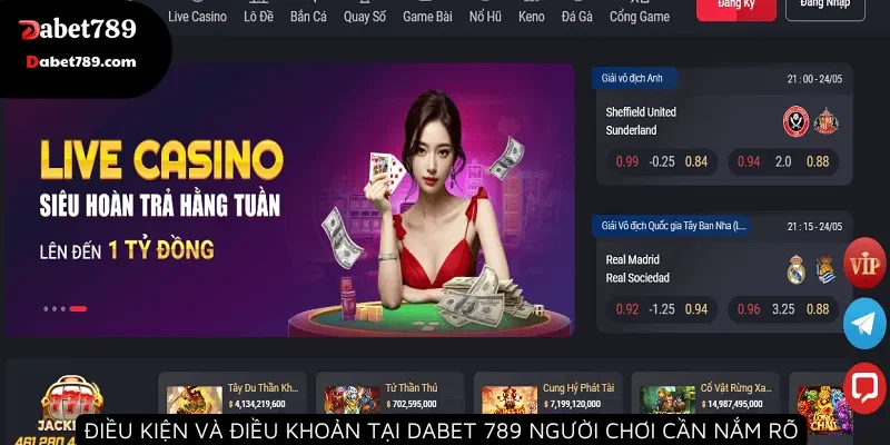 Điều kiện và điều khoản tại Dabet mà người chơi cần nắm rõ
