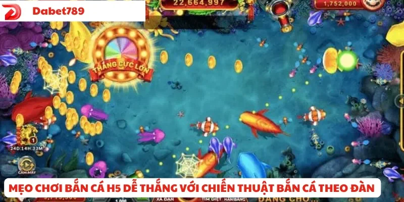 Mẹo chơi Bắn Cá H5 dễ thắng với chiến thuật bắn cá theo đàn